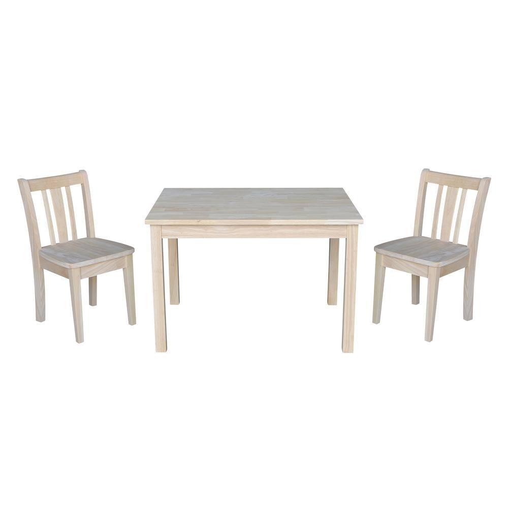 International Concepts San Remo Unfinished Kids Chair (Set of 2)