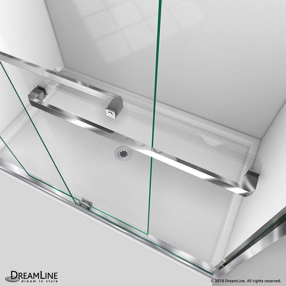 DreamLine DreamLine Abbey 56 - 60 in. W x 58 in. H Semi-Frameless Bypass Tub Door in Brushed Nickel