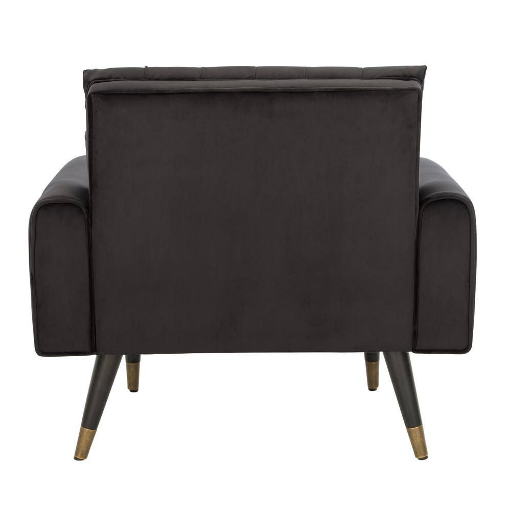 Amaris Tufted Accent Chair - ACH4503 - Shale/Black - Safavieh