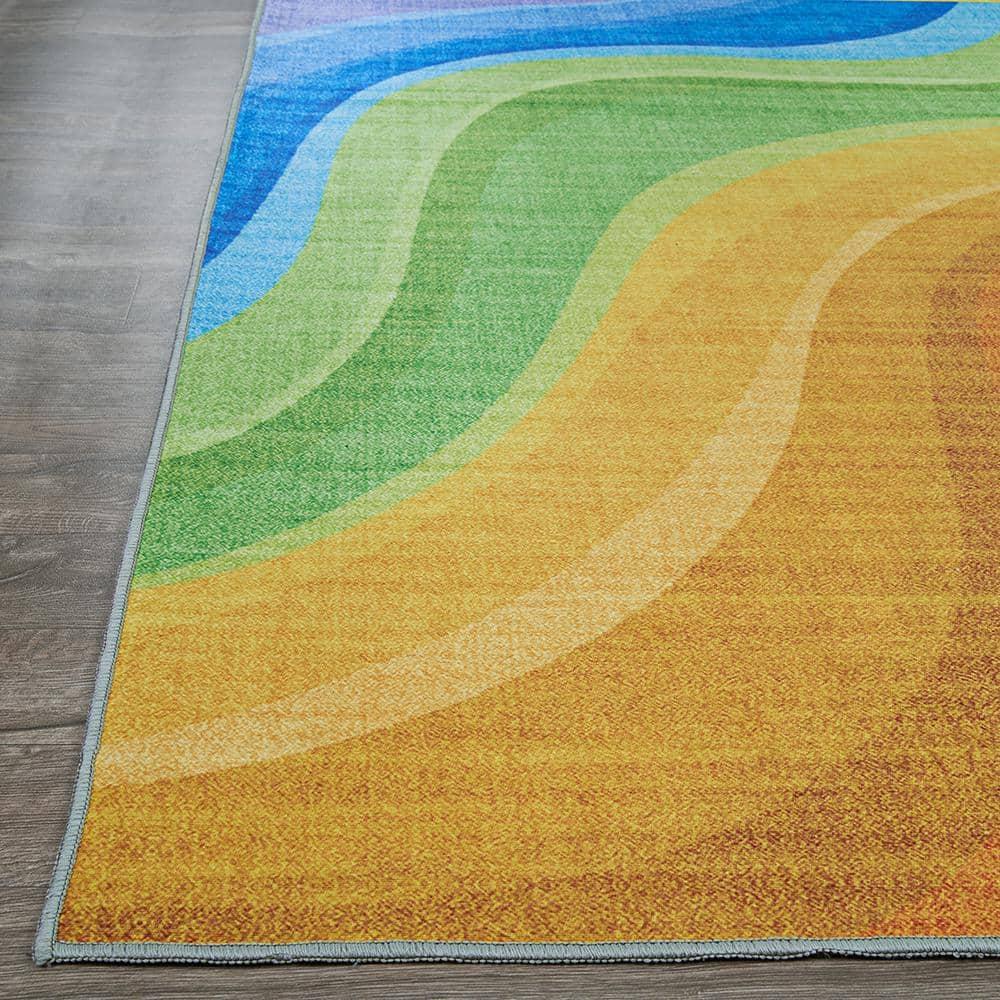 Couristan Rainbow Candiland Multicolor Area Rug