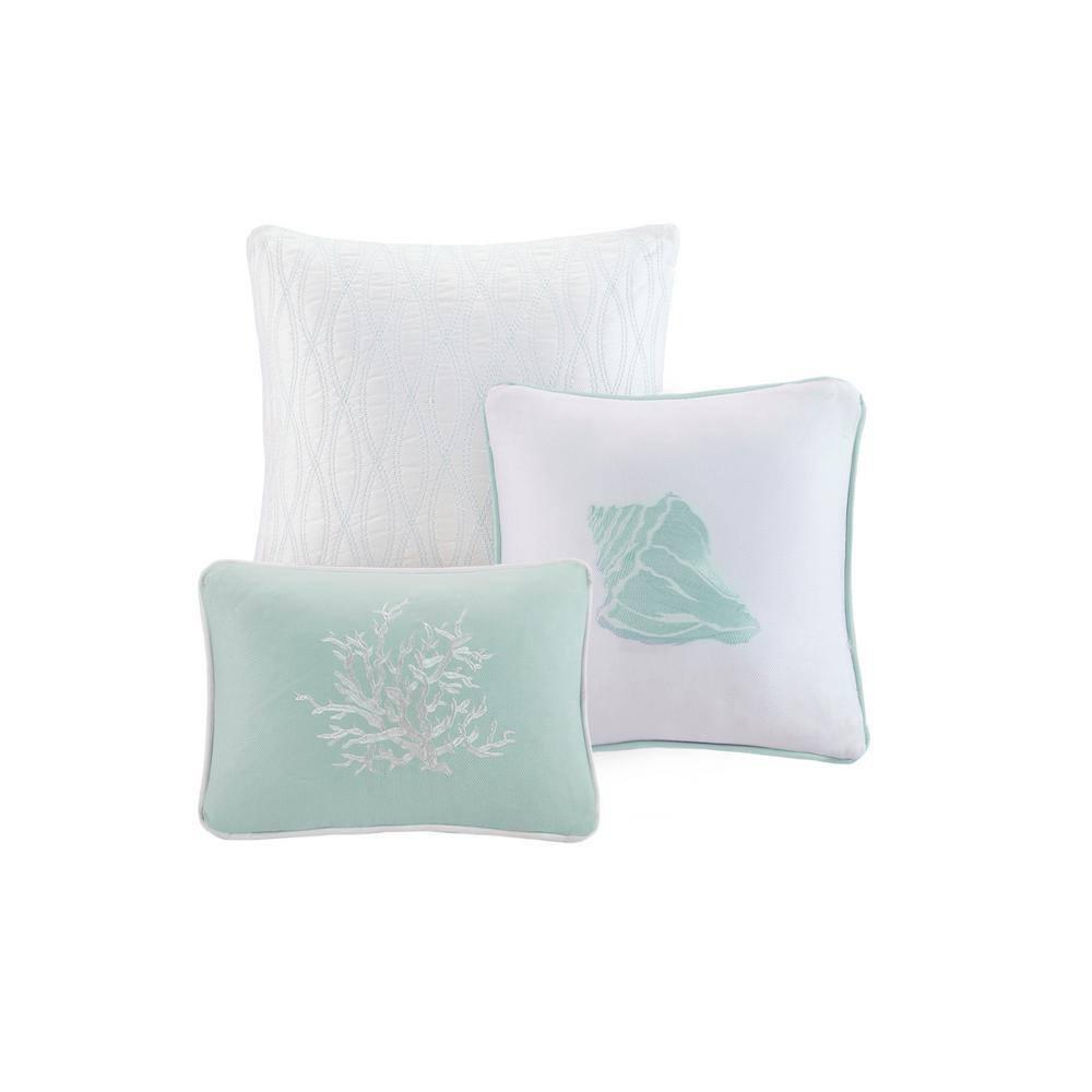 Harbor House Coastline Embroidered 100% Cotton 4 Piece Comforter Set