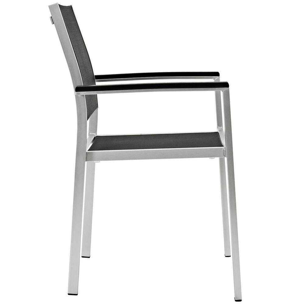Modway Shore Dining Chair Outdoor Patio Aluminum (Set of 2)