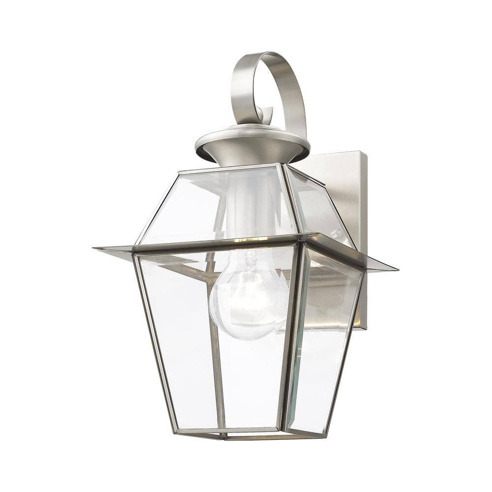 Livex Lighting Westover 1 - Light Wall Light in  Brushed Nickel