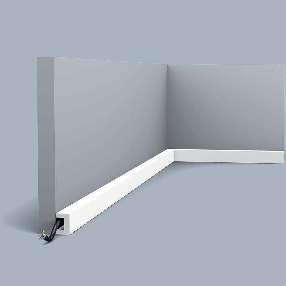 Orac Decor 1-1/8 in x 3/4 in x 78-3/4 in Primed White Plain Polystyrene Crown Moulding (Set of 4)