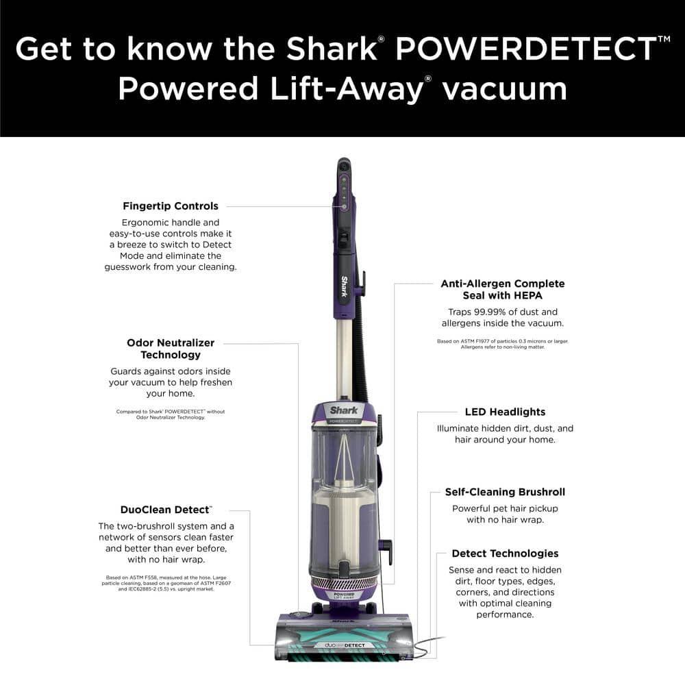 Shark ® POWERDETECT Upright Vacuum with DuoClean Detect Technology