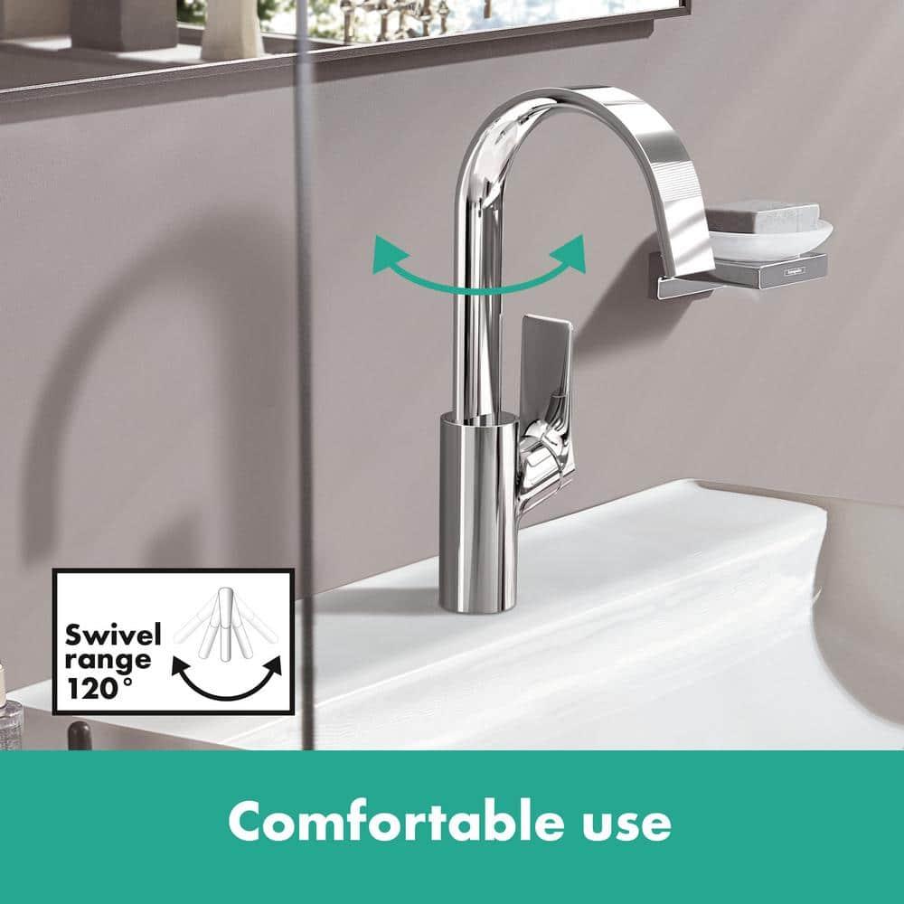 Hansgrohe Vivenis Single-hole Faucet 210 with Swivel Spout and Pop-Up Drain, 1.2 GPM