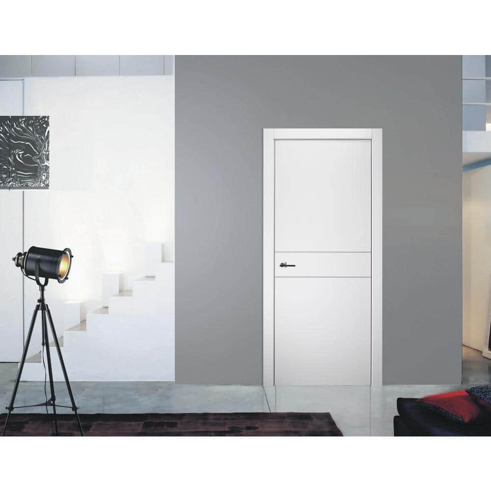 Belldinni Palladio 79.375'' Solid + Manufactured Wood Flush Prehung Door