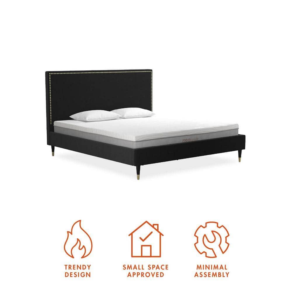 Audrey Upholstered Low Profile Platform Bed