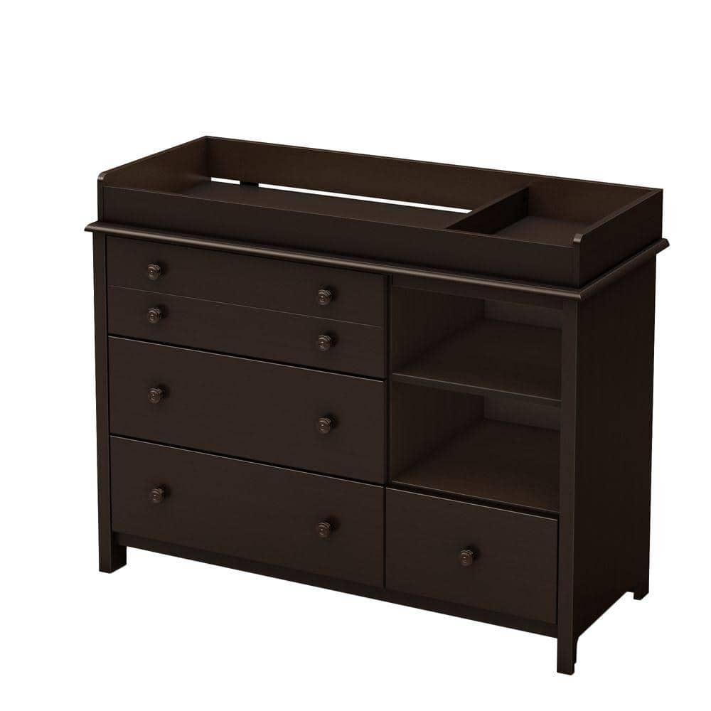 South Shore Little Smileys, Contemporary Changing table, Wide Brown