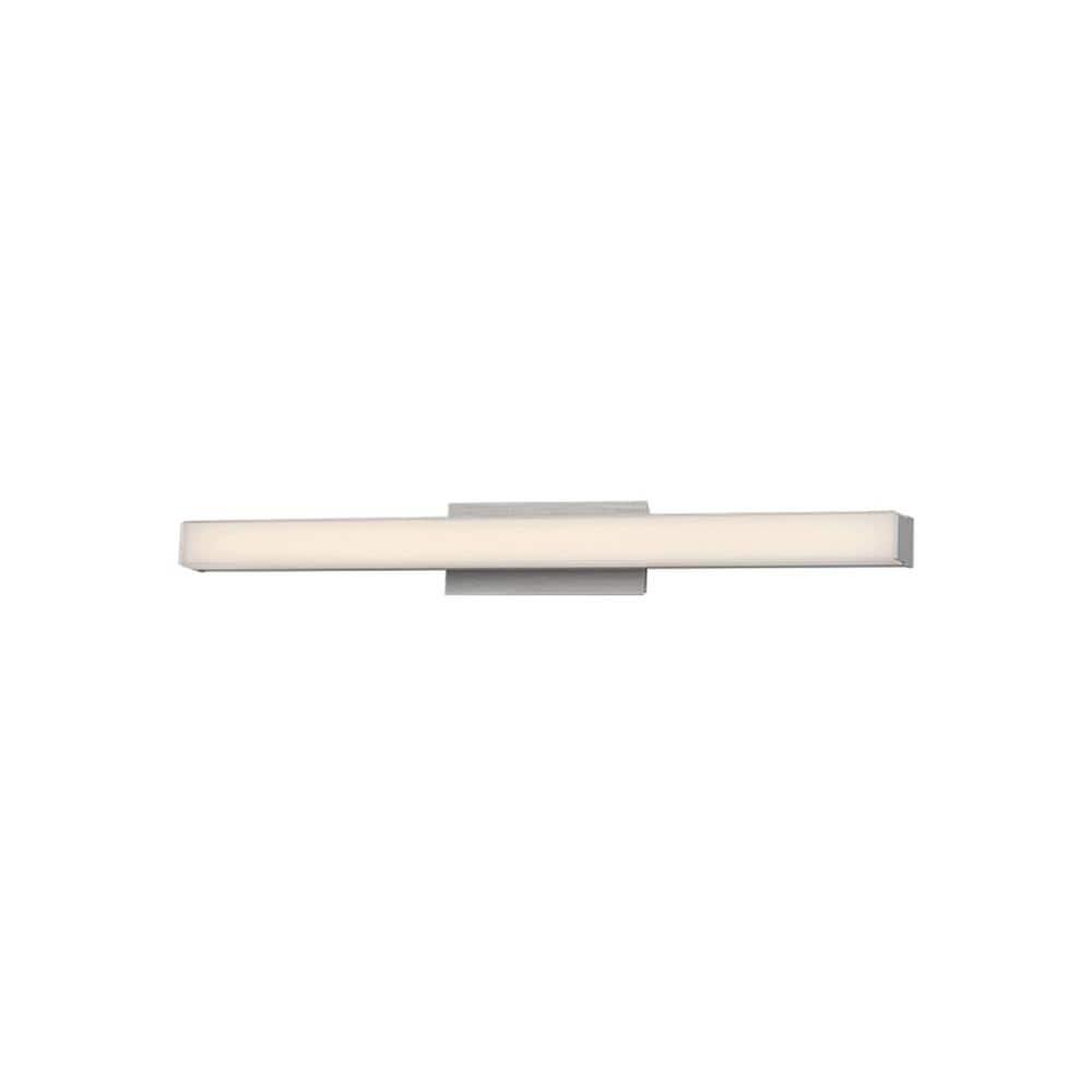 SQTRFC Brink 12in LED Bathroom Vanity or Wall Light 3-CCT 2700K-3000K-3500K Set to 3000K in Brushed Aluminum
