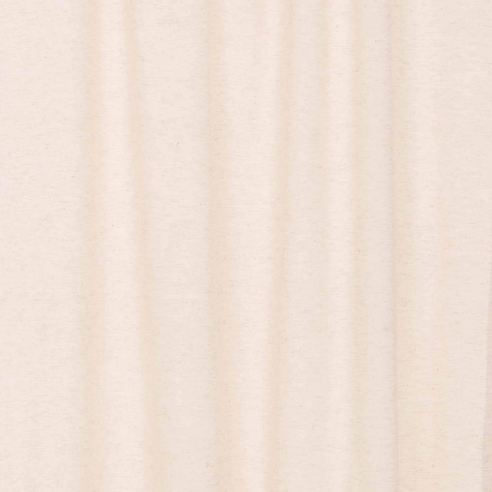 Natural Creme Cotton Linen Light-Filtering Prairie Curtain Panels