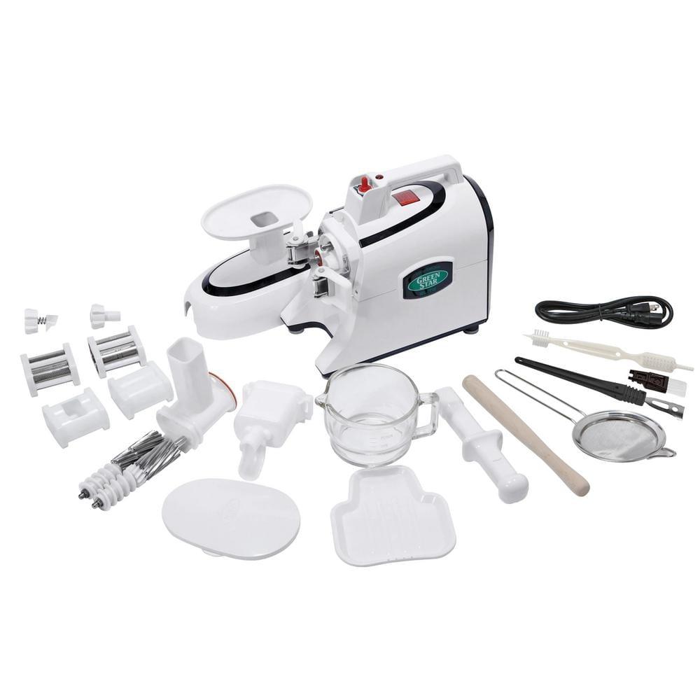 Tribest Greenstar Elite Jumbo Twin Gear Slow Masticating Juicer – White