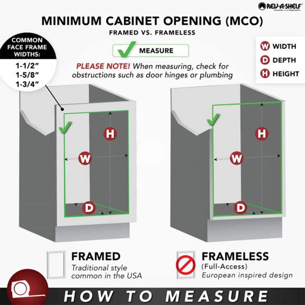 Rev-A-Shelf Double Sliding Pull-Out Waste Bin Containers
