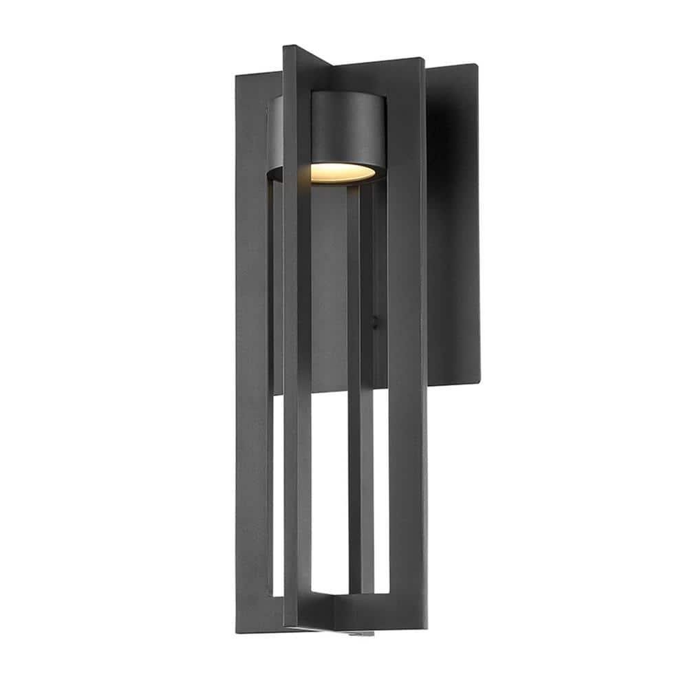 Black Modern LED Outdoor Wall Sconce