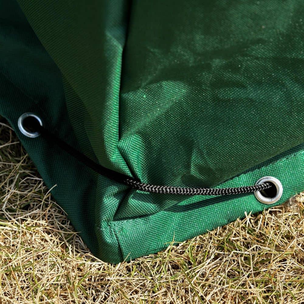 Outsunny 600D Oxford 3-Seater Patio Swing Cover Outdoor Swing Chair Cover Garden Furniture Cover Rain Protection Waterproof Anti-UV, Dark Green