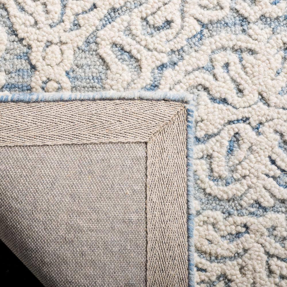 Blossom BLM112 Hand Tufted Indoor Runner Rug - Blue/Ivory - 2'3"x8' - Safavieh