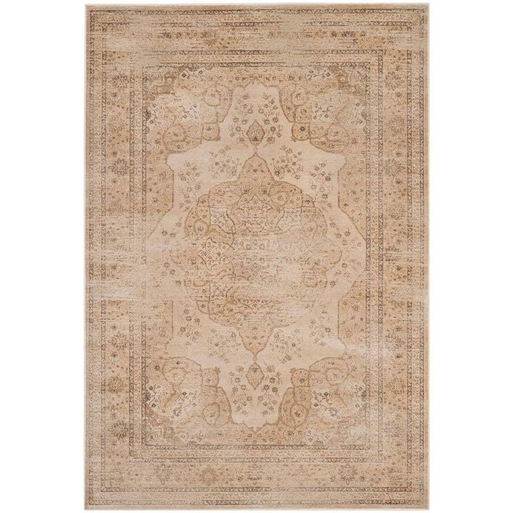 Vintage VTG158 Power Loomed Indoor Area Rug - Creme - 6'7"x9'2" - Safavieh.