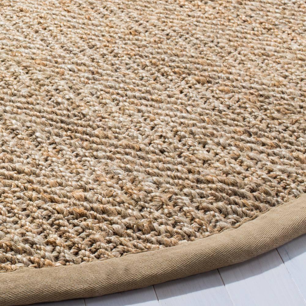 Natural Fiber NF263 Hand Woven Indoor Area Rug - Natural - 8' Round - Safavieh.