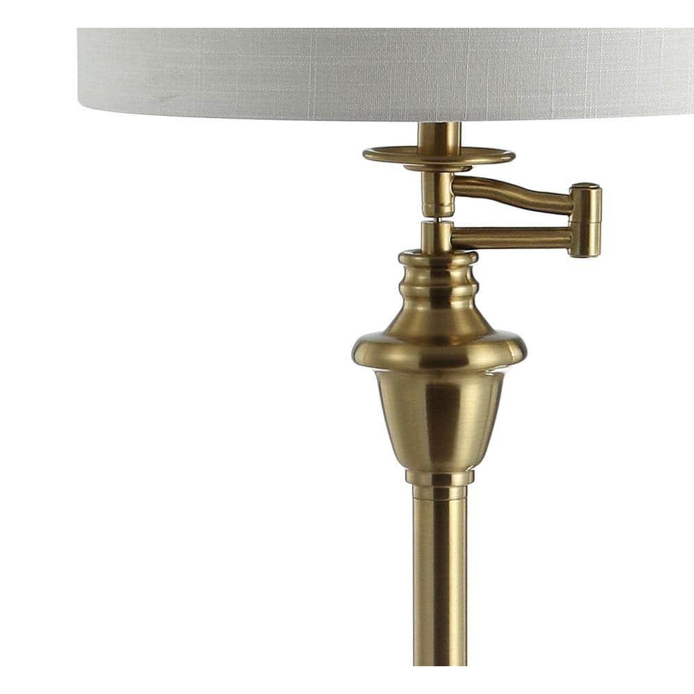 Rephen 60'' Black LED Swing Arm Floor Lamp with USB