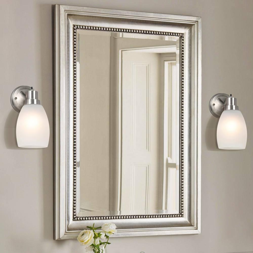 Design House  Lydia Wall Light in Satin Nickel