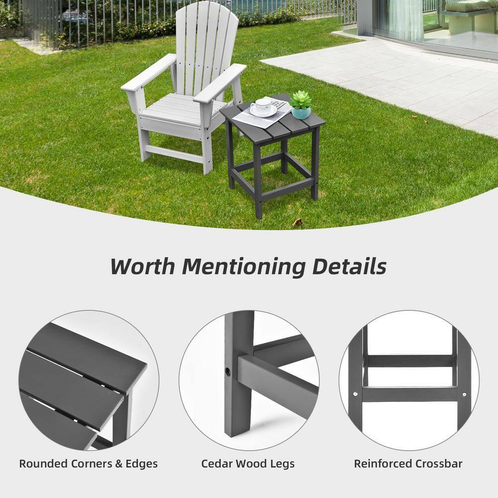 Costway Costway Solid Wood End Table