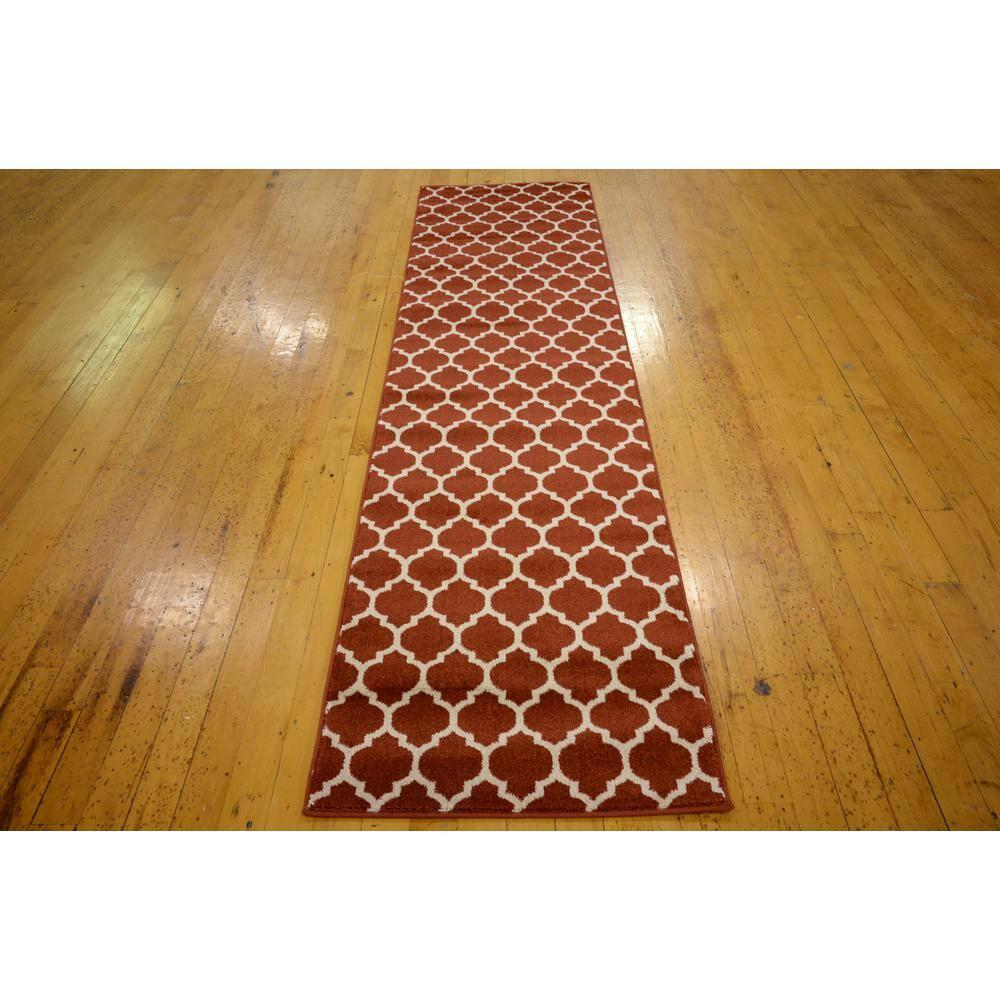 Trellis Philadelphia Red/Beige 2' 7 x 10' 0 Runner Rug