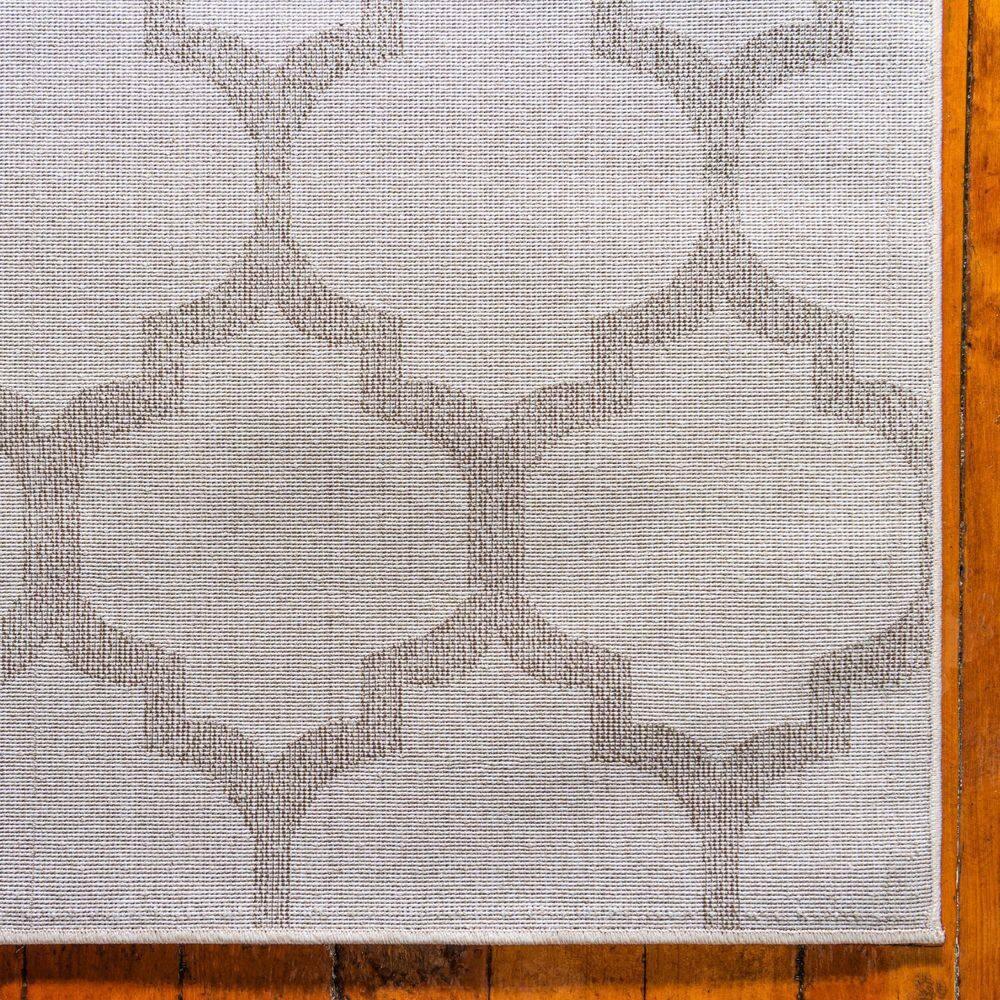 Unique Loom 2' 2 x 3' 1 Trellis Philadelphia Beige and Light Brown Area Rug