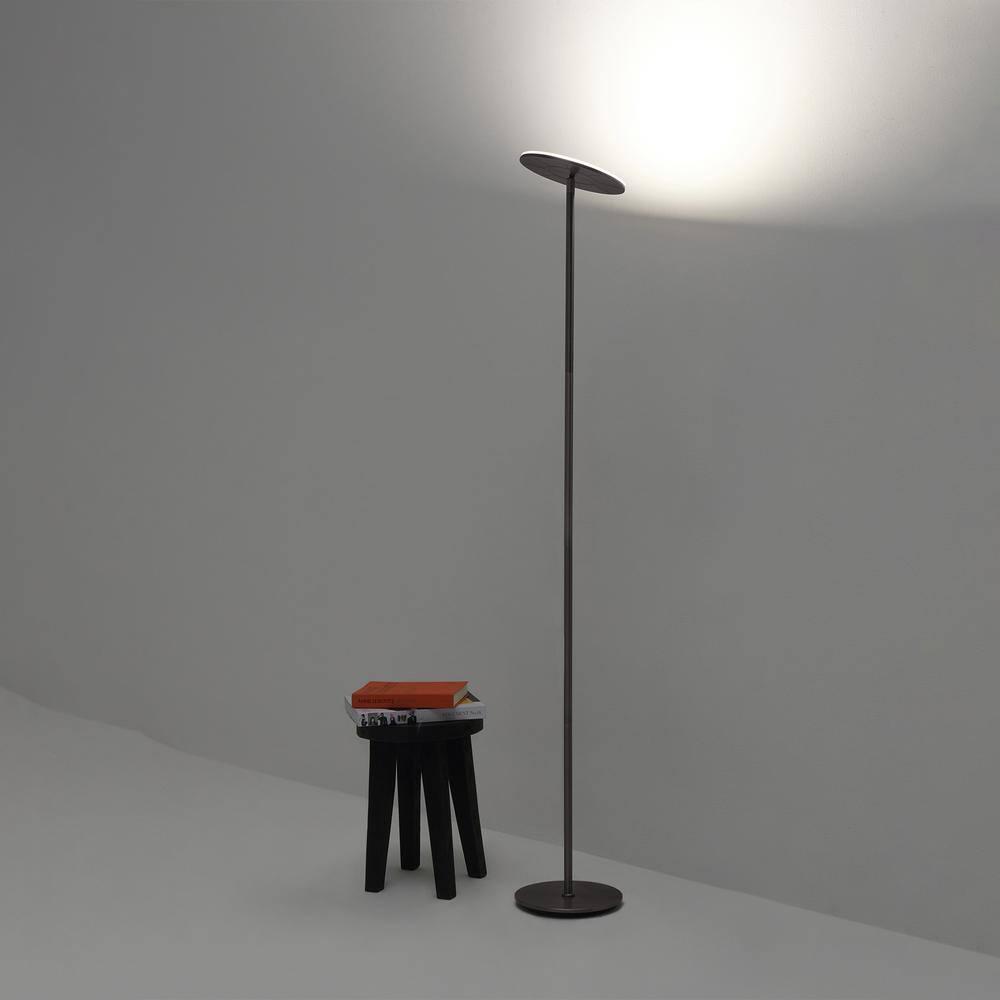 Brightech Sky Flux Industrial 63" Dimmable LED Floor Lamp with Adjustable Head