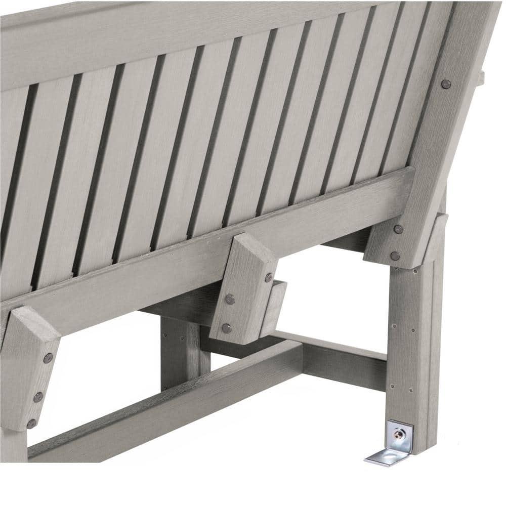 highwood  Commercial Grade Exeter 4 Foot Garden Bench Harbor Gray
