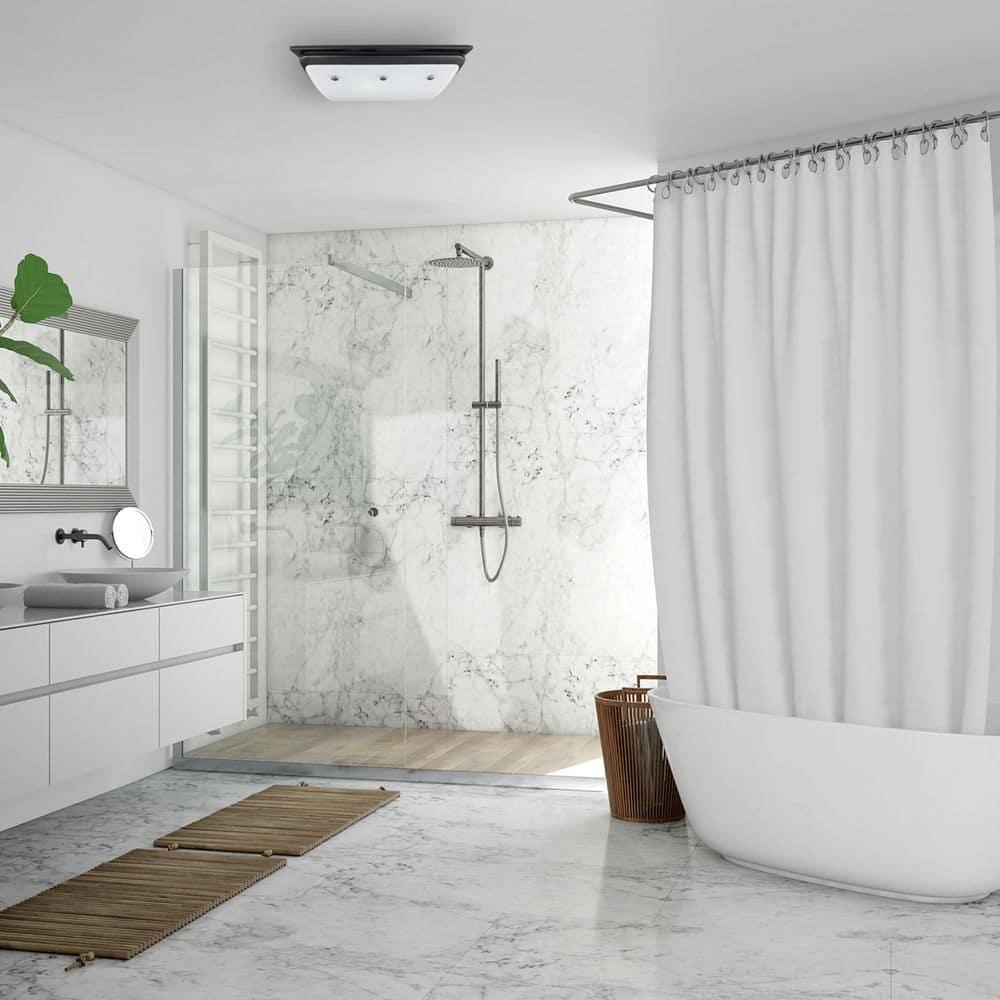 Buckingham 100 CFM 2.0 Sones Decorative Bathroom Ventilation Exhaust Fan with Light & Night-Light