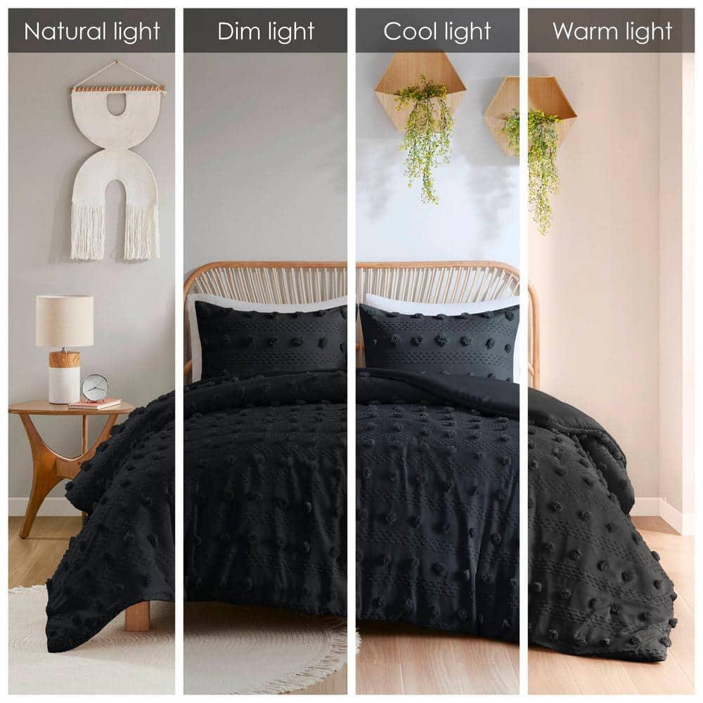 Intelligent Design Clip Jacquard Duvet Cover Set