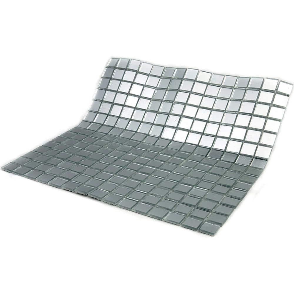 Altin 0.8" x 0.8" Glass Grid Mosaic Wall & Floor Tile