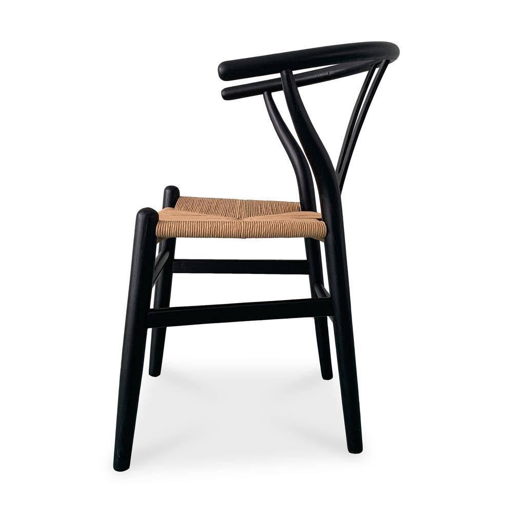Cylia Dining Chair (Set of 2) - Black and Natural