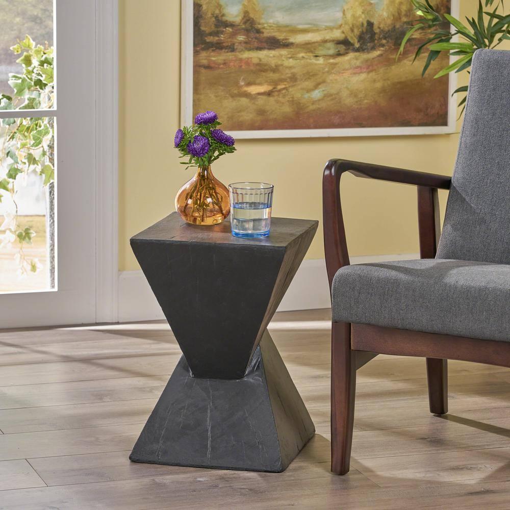 Wrought Studio™ Hurley Concrete Top End Table