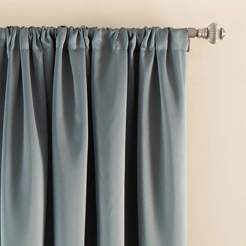 Eclipse Tricia Solid Curtain Panel, Room Darkening Rod Pocket Curtain Thermapanel (1 Panel)