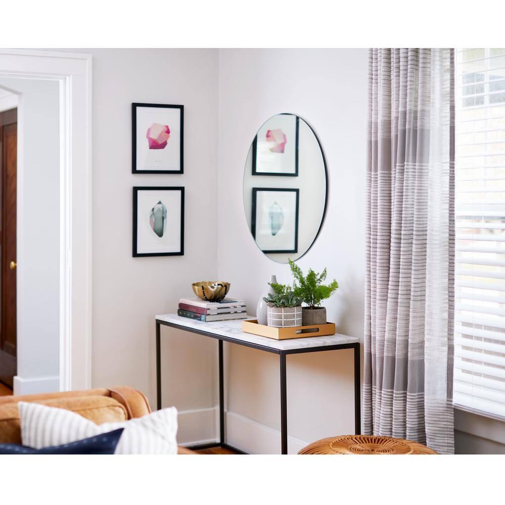 Better Bevel 30" x 30" Frameless Round Mirror | Polished Edge