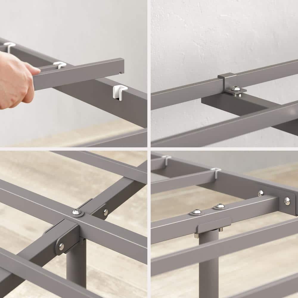 Zinus Florence 42" Modern Farmhouse Metal Platform Bed