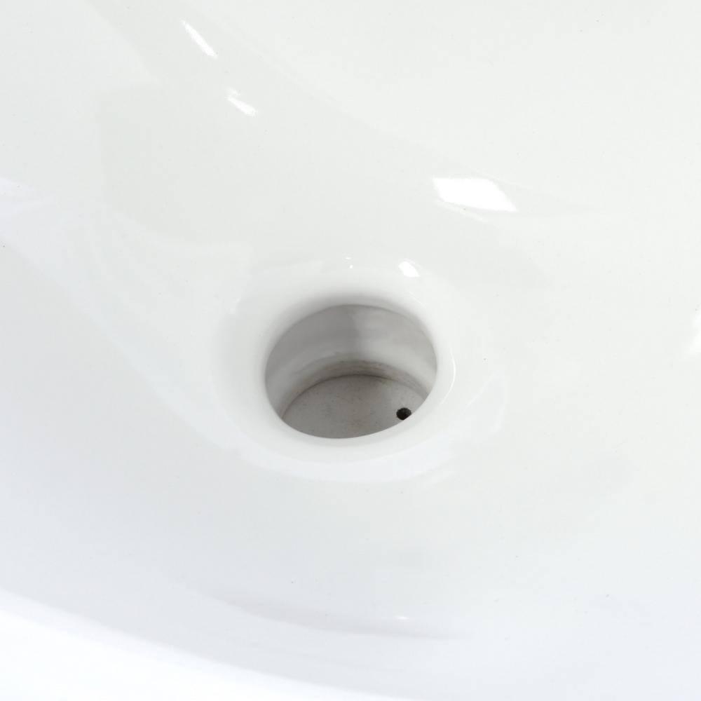 Serif® Ceramic Oval Drop-In Bathroom Sink with Overflow