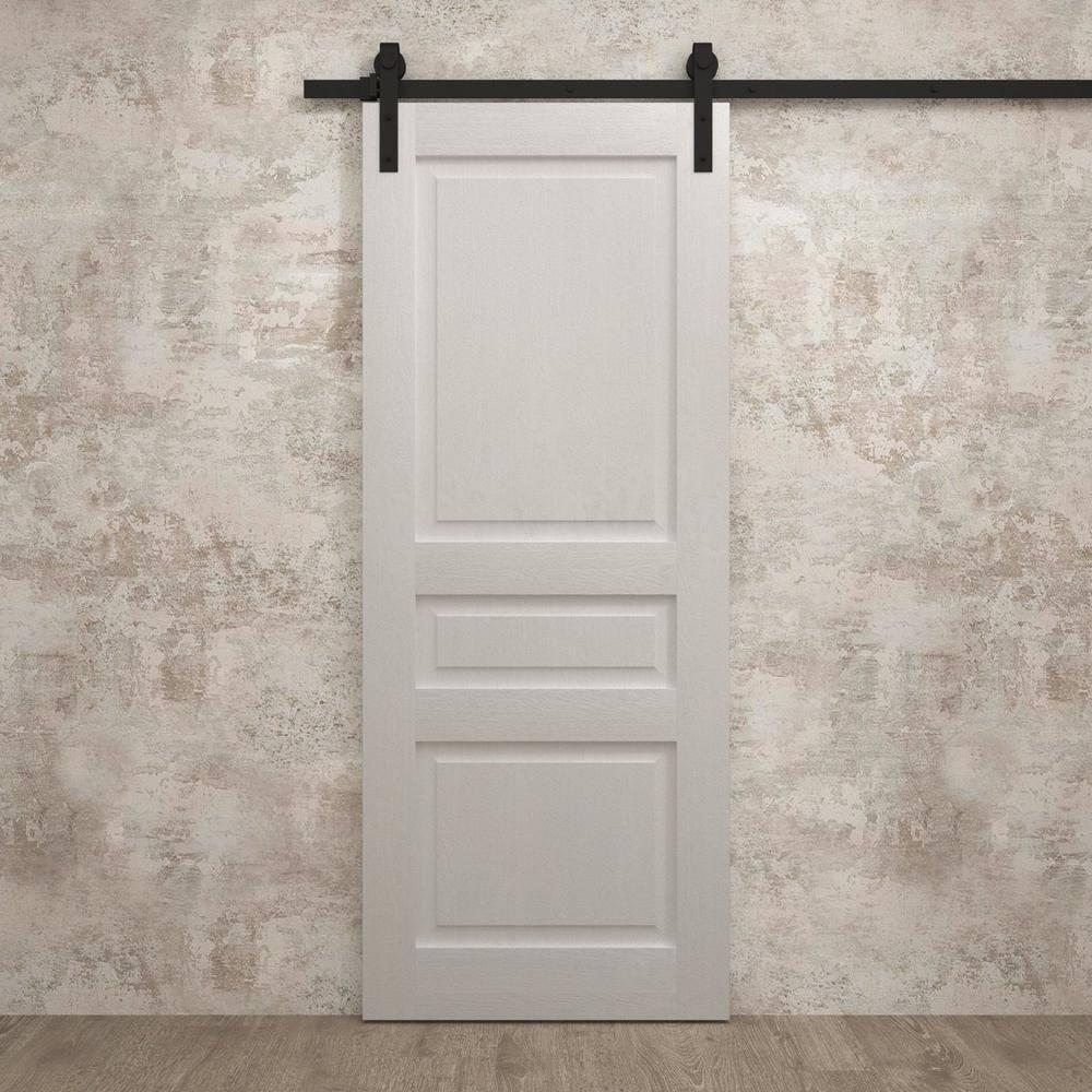 SARTODOORS Modern Barn Door | Ego 5012 | Rail Track Heavy Hardware Set | Solid Panel Interior Doors
