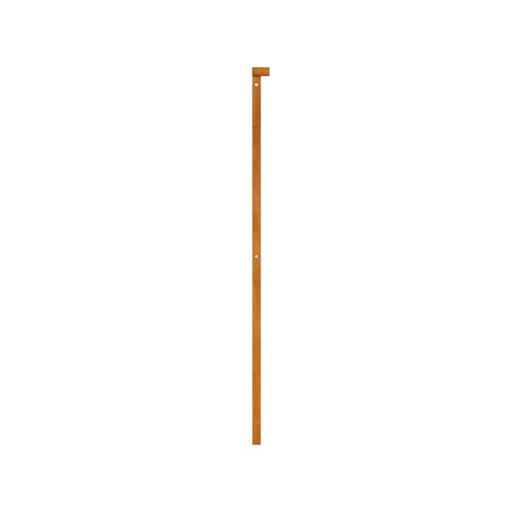 AFI Furnishings Mission Full Solid Wood Headboard with Attachable Charger in Light Toffee