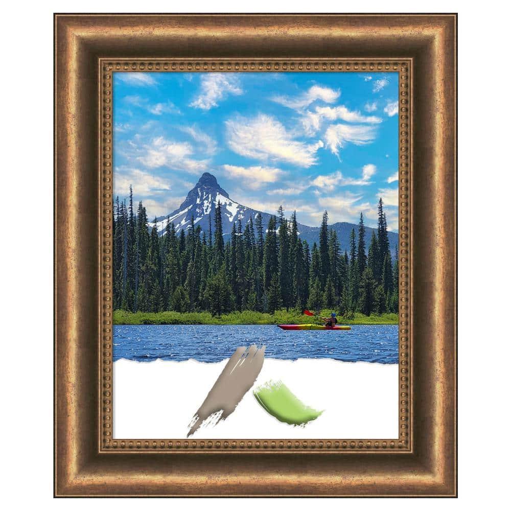 Amanti Art Manhattan Bronze Narrow Wood Picture Frame Opening Size 11x14 in.