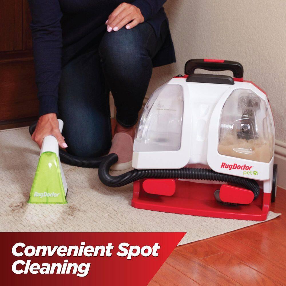 Rug Doctor Pet Portable Spot Cleaner, 2X Suction Power*, Lightweight Pet Carpet Cleaner Machine, Pro-Grade Power Removes Stains & Odors from Rugs, Carpets And Upholstery