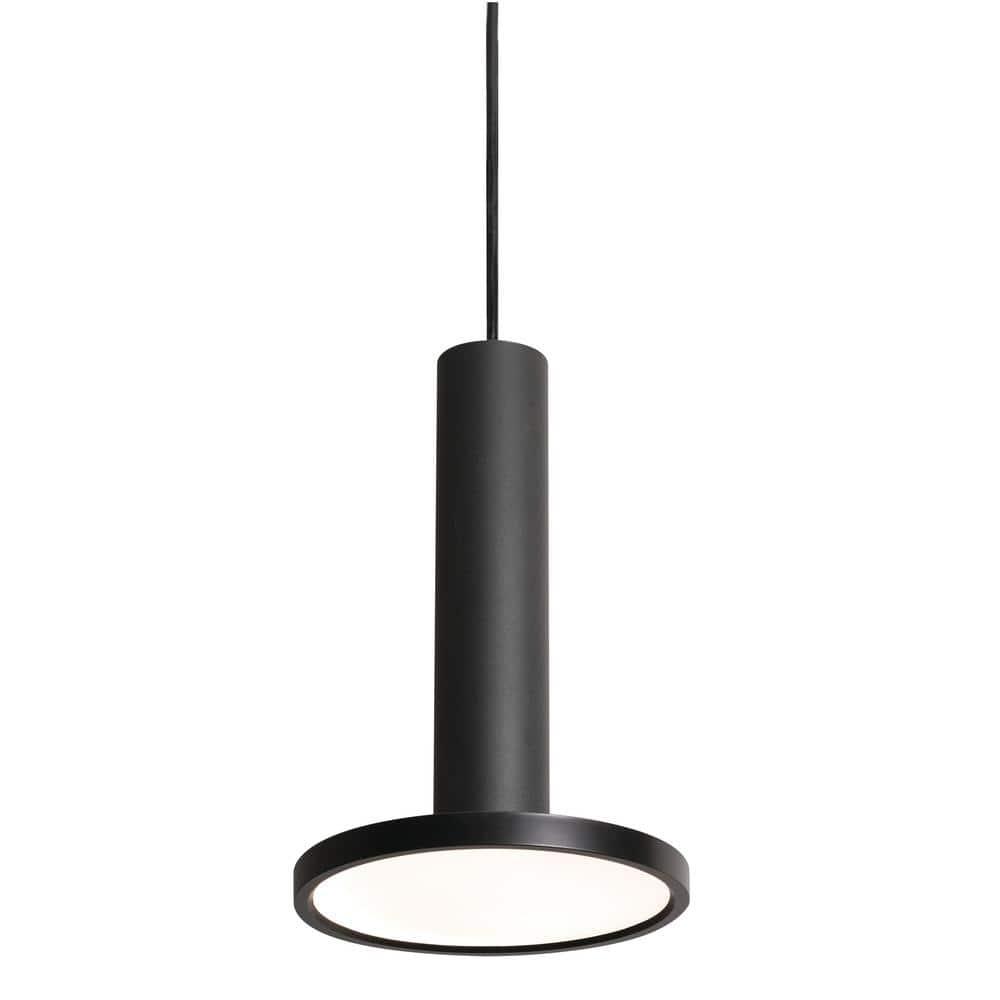 AFX  Luna LED Pendant with White Acrylic 15 Black Medium 8 inch 7 to 12 Inches