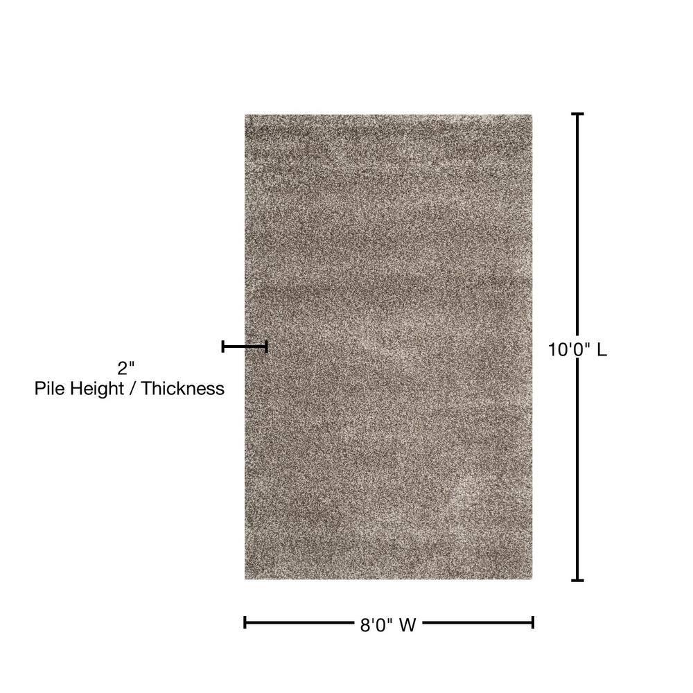 Milan Shag SG180 Power Loomed Indoor Area Rug - Grey - 8'x10' - Safavieh