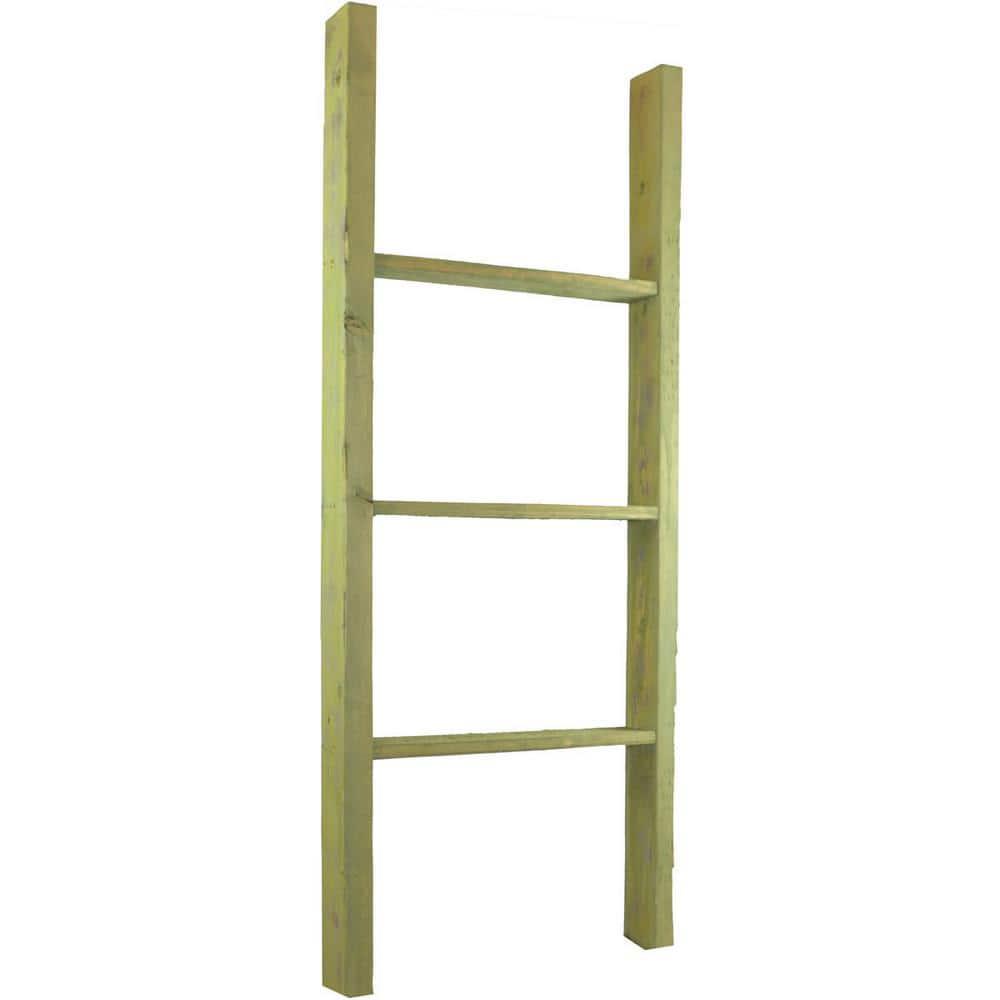 Ekena Millwork Vintage Farmhouse Rung Decorative Ladder