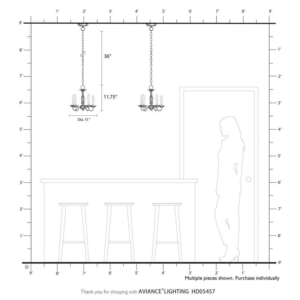 Lighting Lumens 5 - Light Classic / Traditional Chandelier