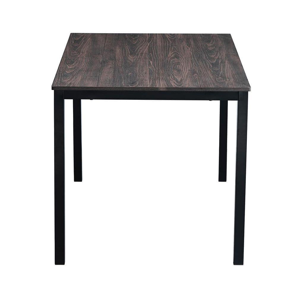 Homycasa 55 IN Dining Table Wood Top in Marble White Gold Legs