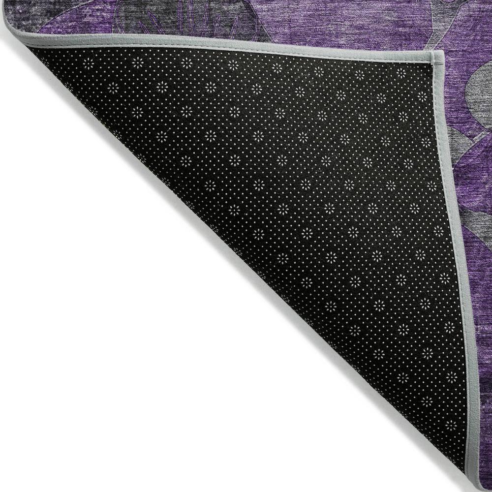 Addison Rugs Chantille Indoor/Outdoor Transitional Floral Purple Washable Rectangle Rug, 9' x 12'