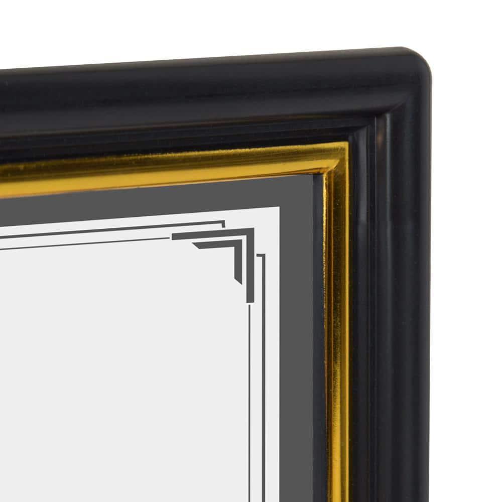 DesignOvation Corporate Document Frame Made to Display Standard Certificates, Black 8.5x11, Set of 12 Ready To Use Horizontally or Vertically