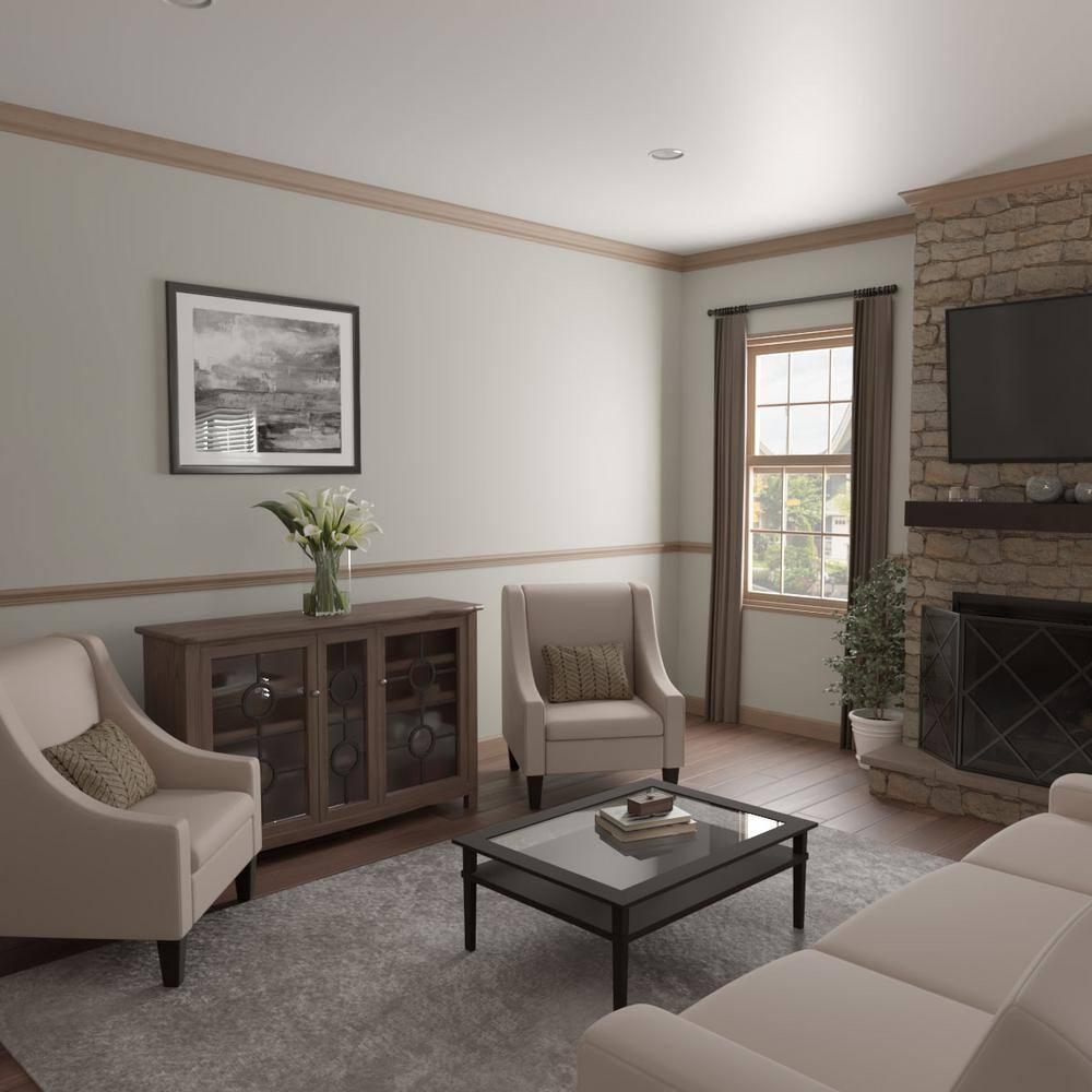 Ekena Millwork WM392 1"D x 2 3/8"W x 96"L Solid Wood Stain Chair Rail Molding
